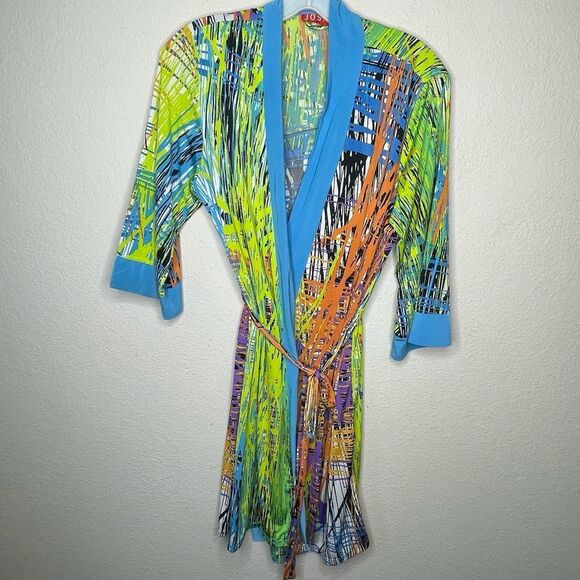Josie Natori Two Piece Nightgown Robe Set - Picture 4 of 15
